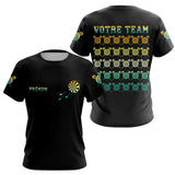 Polo Fléchettes Noir Personnalisé - La Cible Vintage - T-Shirt Femme