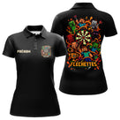 Polo Fléchettes Noir Personnalisé - Style Gamer Minecraft - Polo Femme