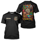 Polo Fléchettes Noir Personnalisé - Style Gamer Minecraft - T-Shirt Homme