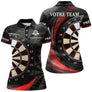 Polo Fléchettes Noir Élégant - Personnalisé Homme & Femme - Polo Femme