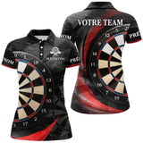 Polo Fléchettes Noir Élégant - Personnalisé Homme & Femme - Polo Femme
