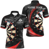 Polo Fléchettes Noir Élégant - Personnalisé Homme & Femme - Polo Homme