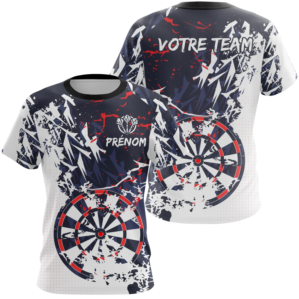 Polo Fléchettes Performance - Design Moderne Personnalisé - T-Shirt Femme
