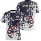 Polo Fléchettes Performance - Design Moderne Personnalisé - T-Shirt Femme