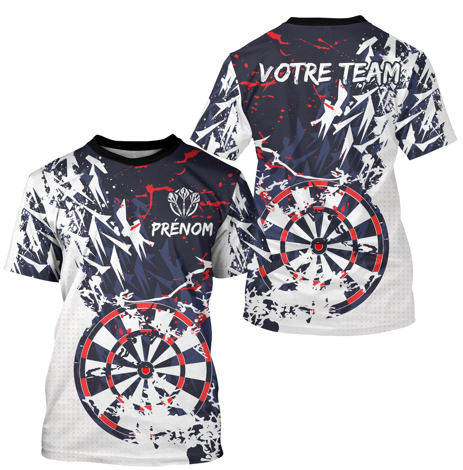 Polo Fléchettes Performance - Design Moderne Personnalisé - T-Shirt Homme