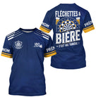 Polo Fléchettes Personnalisé - Bière Bleu Marine - T-Shirt Homme