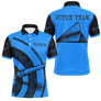 Polo Fléchettes Personnalisé - Bleu Cible Vintage - Polo Homme