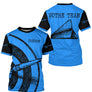 Polo Fléchettes Personnalisé - Bleu Cible Vintage - T-Shirt Homme