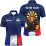 Polo Fléchettes Personnalisé - Bleu Lion France - Polo Homme