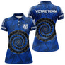 Polo Fléchettes Personnalisé - Cible Bleue Équipe - Polo Femme
