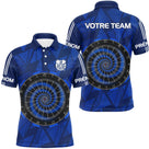Polo Fléchettes Personnalisé - Cible Bleue Équipe - Polo Homme