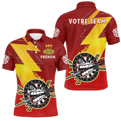 Polo Fléchettes Personnalisé - Cible Furieuse Électrique - Polo Homme