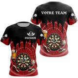 Polo Fléchettes Personnalisé - Cible Souriante Bière - T-Shirt Femme