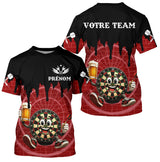 Polo Fléchettes Personnalisé - Cible Souriante Bière - T-Shirt Homme