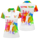 Polo Fléchettes Personnalisé - Couleurs & Nom Équipe - Polo Femme