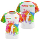 Polo Fléchettes Personnalisé - Couleurs & Nom Équipe - T-Shirt Femme