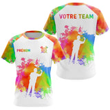Polo Fléchettes Personnalisé - Couleurs & Nom Équipe - T-Shirt Femme