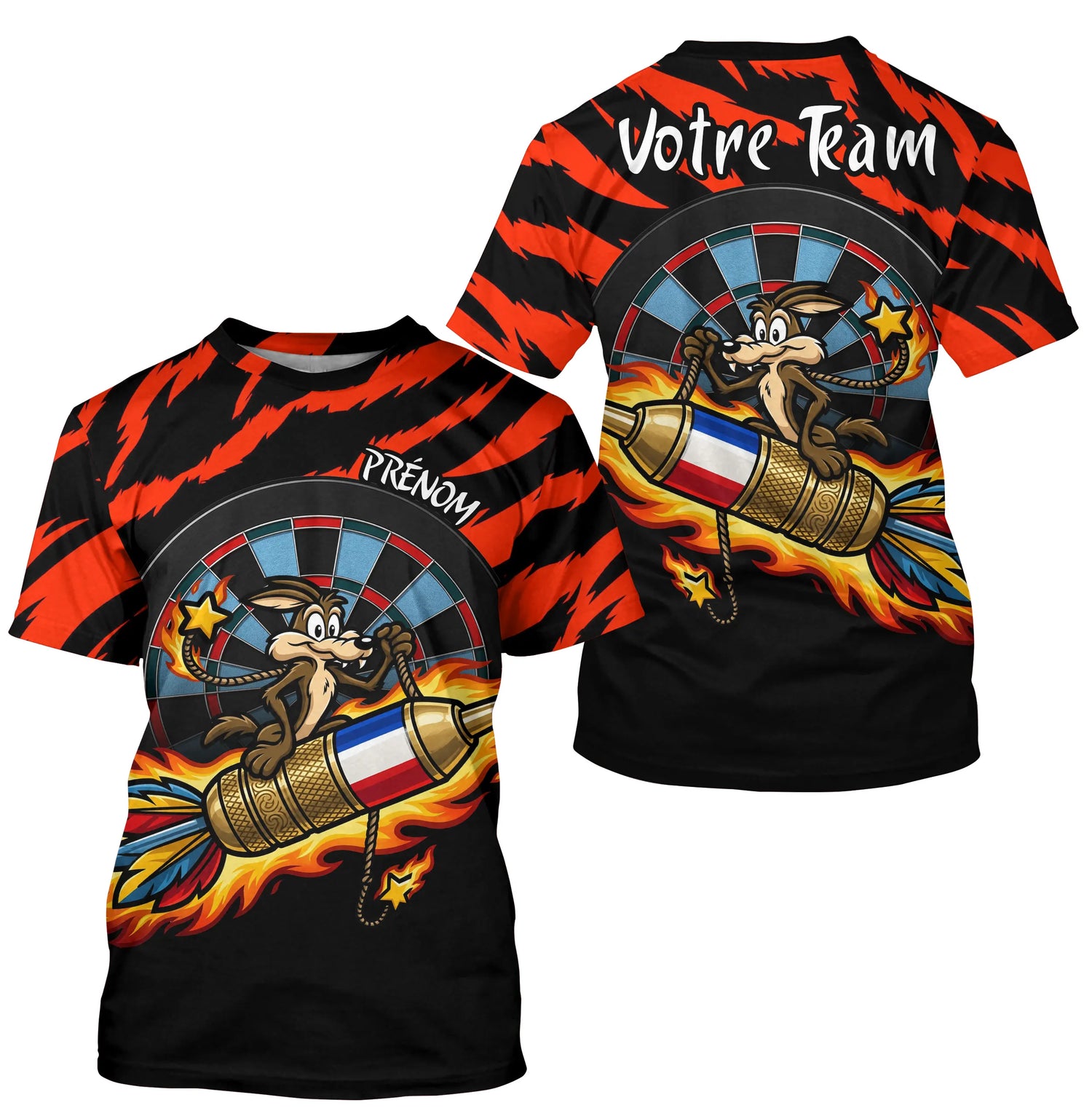 Polo Fléchettes Personnalisé - Coyote France Style - T-Shirt Homme