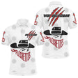 Polo Fléchettes Personnalisé - Design Blanc Rouge Cow-boy - Polo Homme