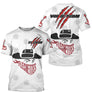 Polo Fléchettes Personnalisé - Design Blanc Rouge Cow-boy - T-Shirt Homme