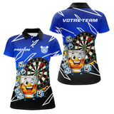 Polo Fléchettes Personnalisé - Design Bullseye & Whisky - Polo Femme
