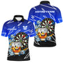 Polo Fléchettes Personnalisé - Design Bullseye & Whisky - Polo Homme