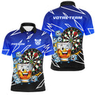 Polo Fléchettes Personnalisé - Design Bullseye & Whisky - Polo Homme