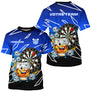 Polo Fléchettes Personnalisé - Design Bullseye & Whisky - T-Shirt Homme