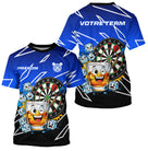 Polo Fléchettes Personnalisé - Design Bullseye & Whisky - T-Shirt Homme