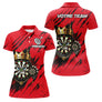 Polo Fléchettes Personnalisé - Design Cible Royale - Polo Femme