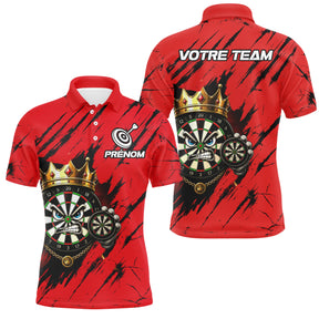 Polo Fléchettes Personnalisé - Design Cible Royale - Polo Homme