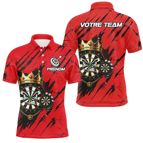 Polo Fléchettes Personnalisé - Design Cible Royale - Polo Homme