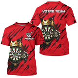 Polo Fléchettes Personnalisé - Design Cible Royale - T-Shirt Homme