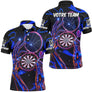Polo Fléchettes Personnalisé - Design Cyber Darts 3D - Polo Homme