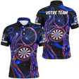 Polo Fléchettes Personnalisé - Design Cyber Darts 3D - Polo Homme