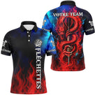 Polo Fléchettes Personnalisé - Design Dragon Feu - Polo Homme