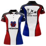 Polo Fléchettes Personnalisé - Design Drapeau Français Équipe - Polo Femme
