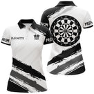Polo Fléchettes Personnalisé - Design Graphique Noir - Polo Femme