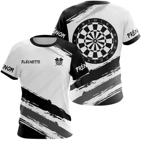 Polo Fléchettes Personnalisé - Design Graphique Noir - T-Shirt Femme