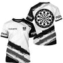 Polo Fléchettes Personnalisé - Design Graphique Noir - T-Shirt Homme