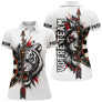 Polo Fléchettes Personnalisé - Design Lion & Tigre - Polo Femme