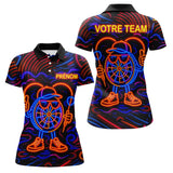 Polo Fléchettes Personnalisé - Design Néon Coloré - Polo Femme