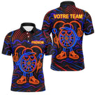 Polo Fléchettes Personnalisé - Design Néon Coloré - Polo Homme