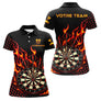 Polo Fléchettes Personnalisé - Design Triple Bullseye - Polo Femme