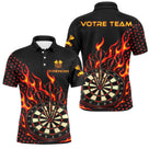 Polo Fléchettes Personnalisé - Design Triple Bullseye - Polo Homme