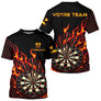 Polo Fléchettes Personnalisé - Design Triple Bullseye - T-Shirt Homme