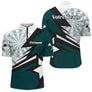 Polo Fléchettes Personnalisé - Design Vert Émeraude - Polo Zippé Homme