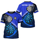 Polo Fléchettes Personnalisé - Galaxy Bleu 3D - T-Shirt Homme