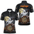 Polo Fléchettes Personnalisé - Halloween Fantôme Noir & Orange - Polo Homme