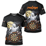Polo Fléchettes Personnalisé - Halloween Fantôme Noir & Orange - T-Shirt Homme